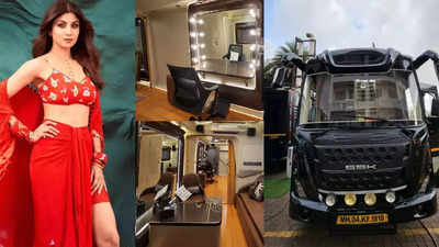From yoga deck to kitchenette and hair wash station, Shilpa Shetty's new swanky vanity van is well-equipped as a 3 BHK flat