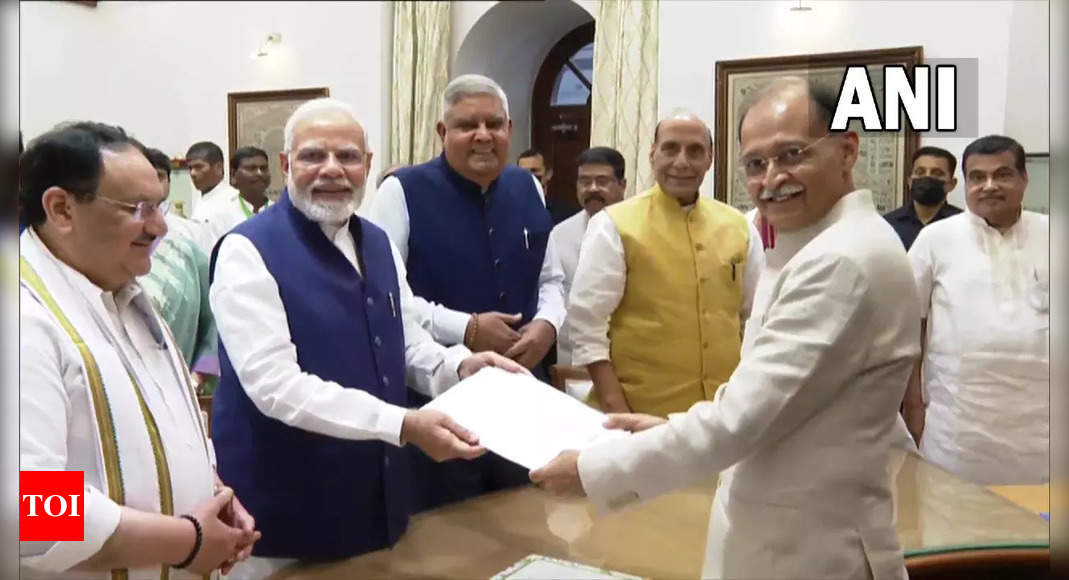 Vice Presidential Poll: NDA Candidate Jagdeep Dhankar Files Nomination ...