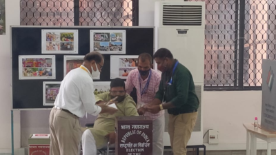Presidential polls: BJP MLA from Uttar Pradesh casts vote in Kerala