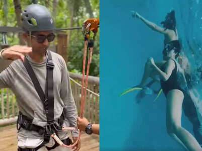 Vicky-Katrina enjoy ziplining & snorkeling
