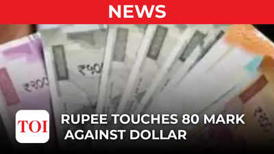 Rupee touches 80 mark against dollar for first time in intra-Day Trade, closes at 79.98