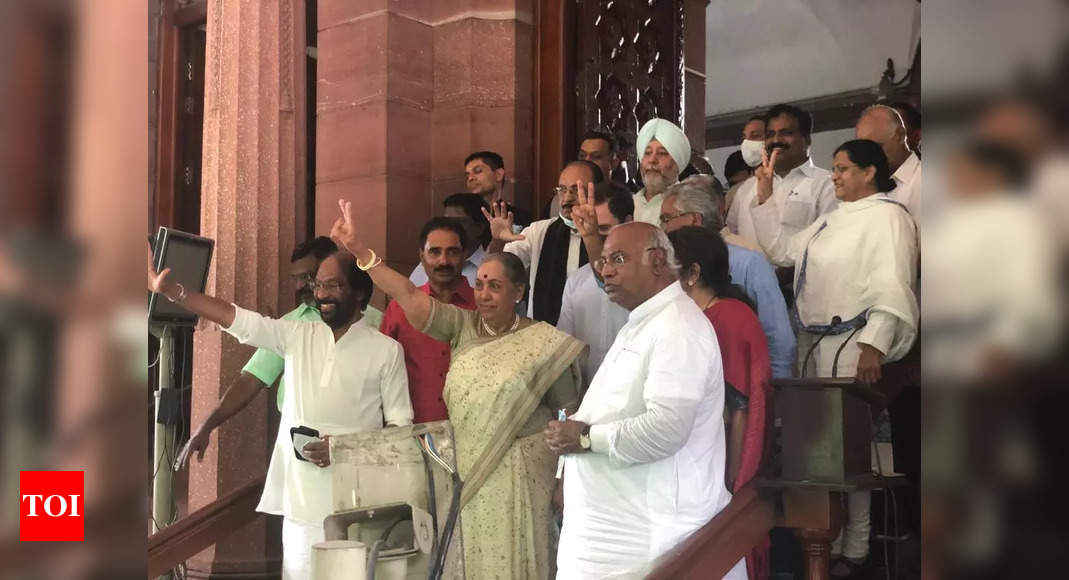 Opposition V-P candidate Margaret Alva files nomination papers | India News – Times of India