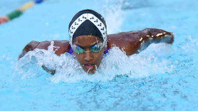 Swimmer Nina: Nina Creates New Record In 50m Butterfly | Bhubaneswar ...