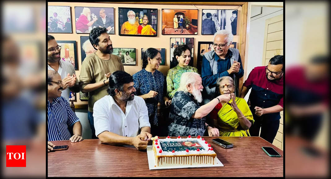 R Madhavan celebrates the success of ‘Rocketry: The Nambi Effect’ with Nambi Narayanan and his family; says, ‘Mission accomplished’ – Times of India