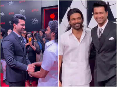 Vicky Kaushal and Dhanush win hearts at ‘The Gray Man’ premiere; Fans want them to be in a movie together