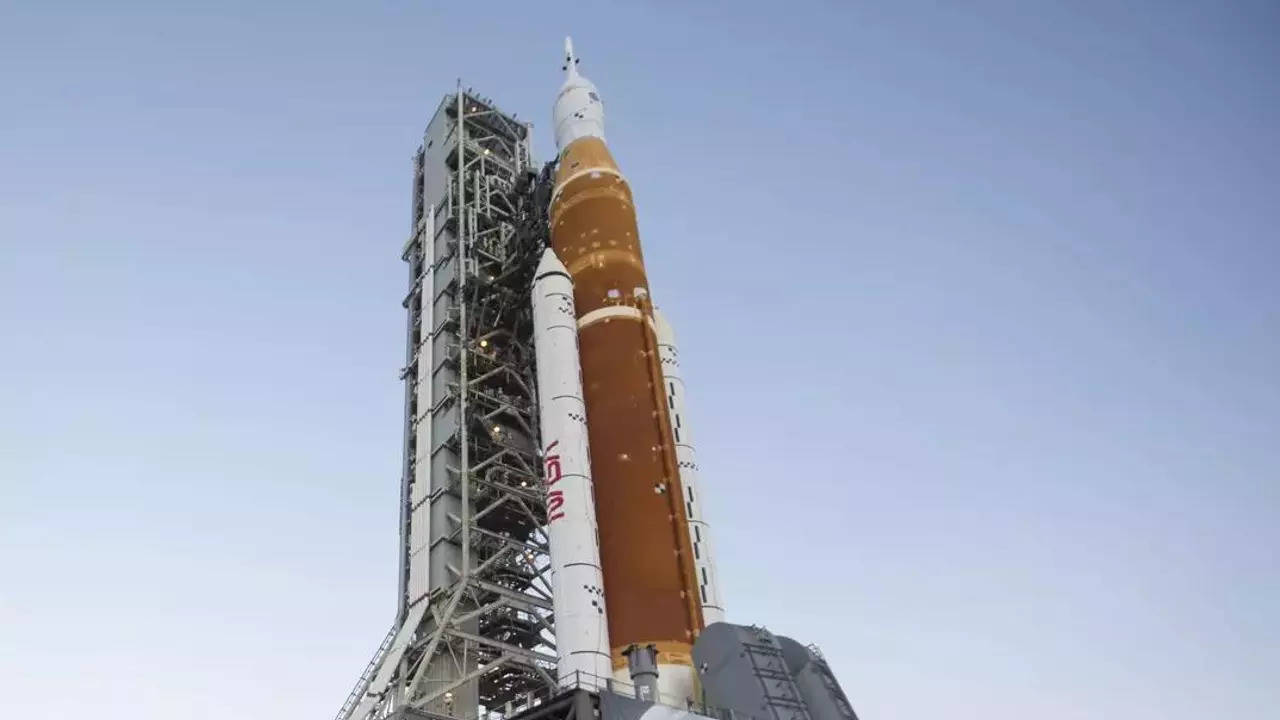 NASA capsule on way to moon after launch by giant new rocket