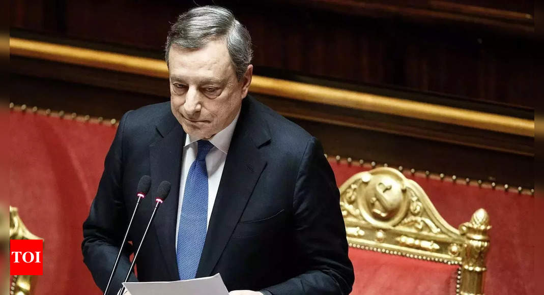 Italy’s Draghi hands in resignation to president – statement – Times of India