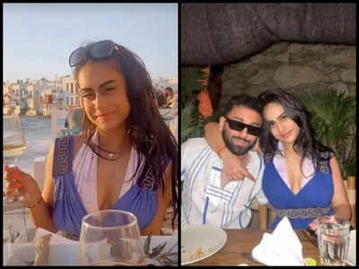 Ajay Devgn's daughter Nysa Devgan's new pictures from Mykonos go viral; the star kid enjoys sunset dinner with a friend