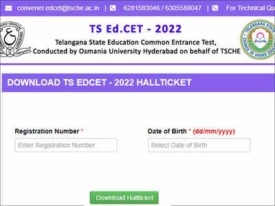 TS EdCET Hall tickets 2022 released at edcet.tsche.ac.in, read below for direct link and step-by-step guide