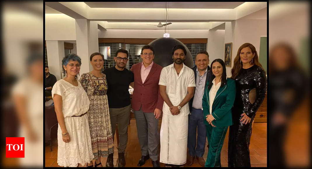Aamir Khan treats Russo Brothers and Dhanush to Gujarati dinner at home with Kiran Rao – Times of India