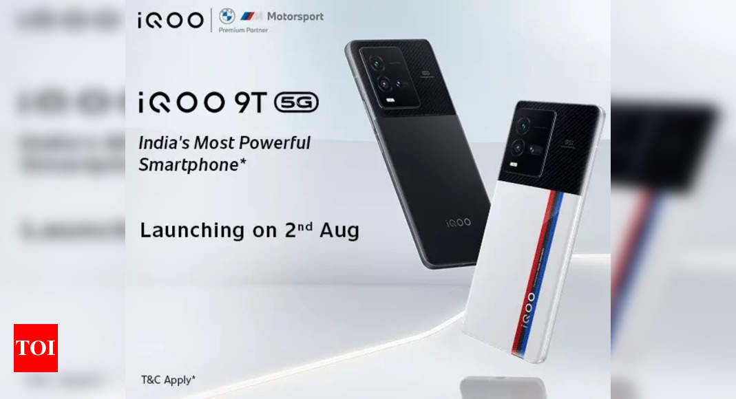 iQoo 9T to launch in India on August 2: Here’s what the smartphone may offer – Times of India