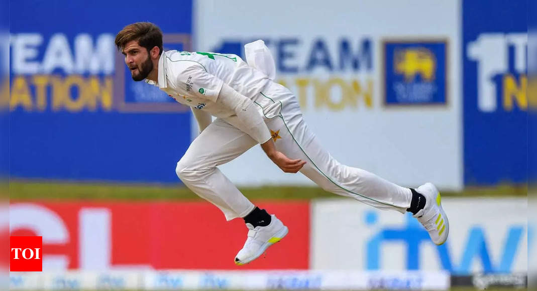 Shaheen Shah Afridi out of second Sri Lanka Test with knee injury | Cricket News – Times of India