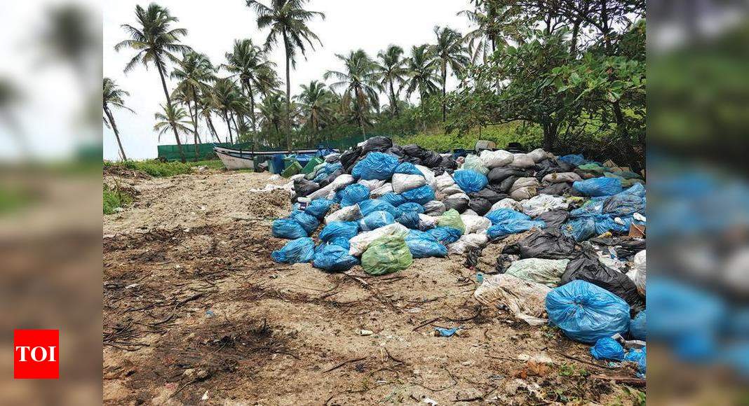 Tourism land at Colva turns into beach waste storage