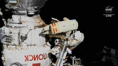 Italian first European woman on spacewalk outside ISS