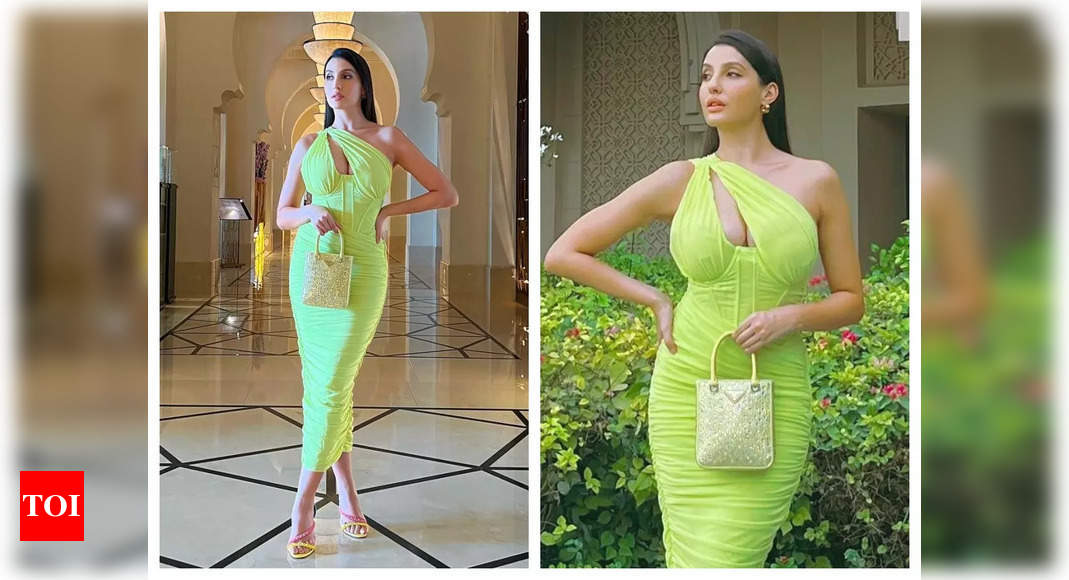 Nora Fatehi Carries Rs 7 Lakh Handbag At The Airport With Lace