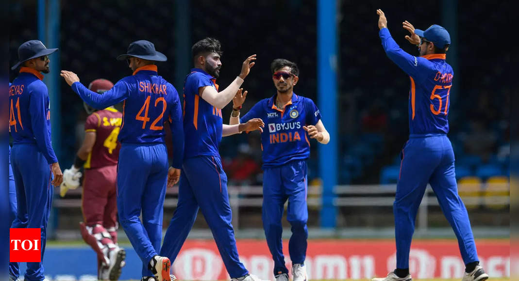 India vs West Indies 1st ODI Live Score Updates: West Indies win toss, opt to bowl against India  – The Times of India : Toss news