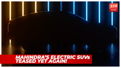 New upcoming Mahindra electric SUVs teased: What they look like
