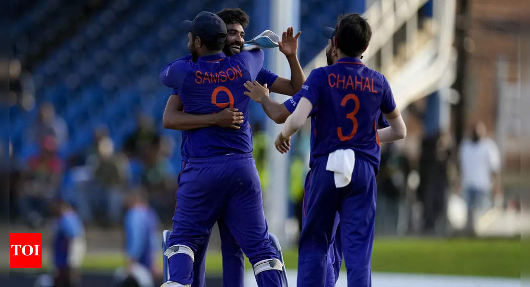 India vs West Indies, 1st ODI: India pull off last ball win over West Indies, take 1-0 lead in three-match series | Cricket News – Times of India
