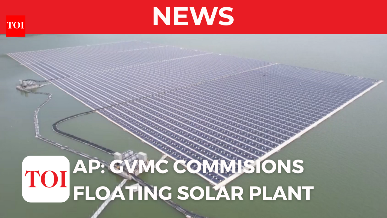 GVMC commissions floating solar power plant on reservoir in Visakhapatnam