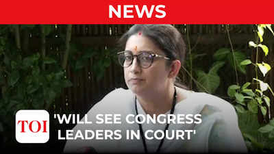 See you in court': Smriti Irani tears into Gandhis for alleging daughter  runs Goa bar 