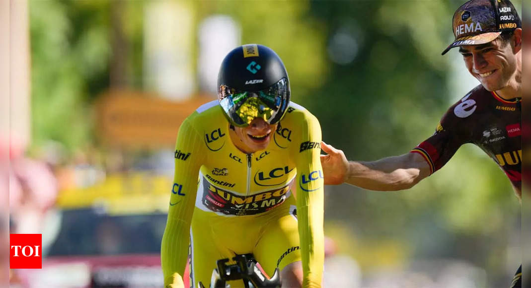 Jonas Vingegaard poised to win Tour de France as Wout van Aert claims time trial | More sports News – Times of India