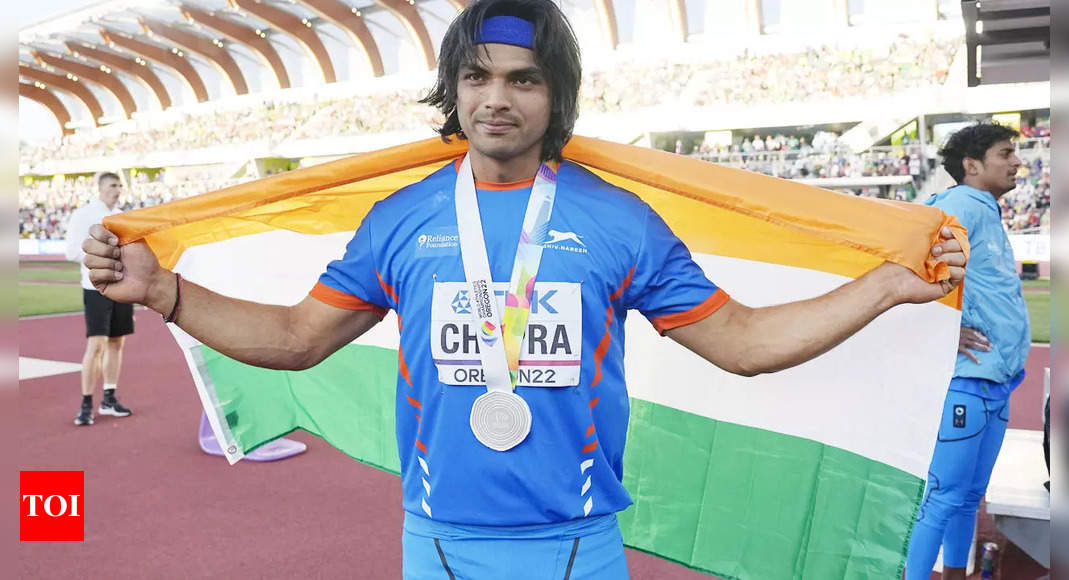 Javelin thrower Neeraj Chopra wins silver medal to become only the 2nd Indian to win a medal at World Athletics Championships | More sports News – Times of India