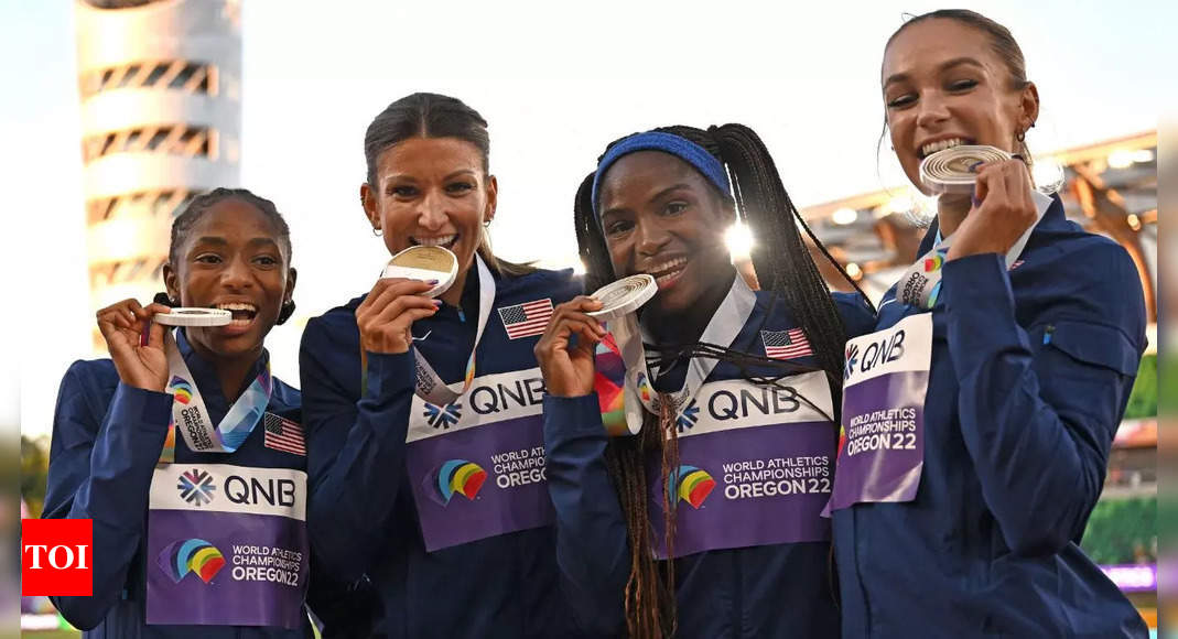 World Athletics Championships: USA win women’s 4x100m relay gold | More sports News – Times of India