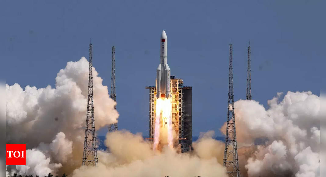 China launches second of three space station modules – Times of India