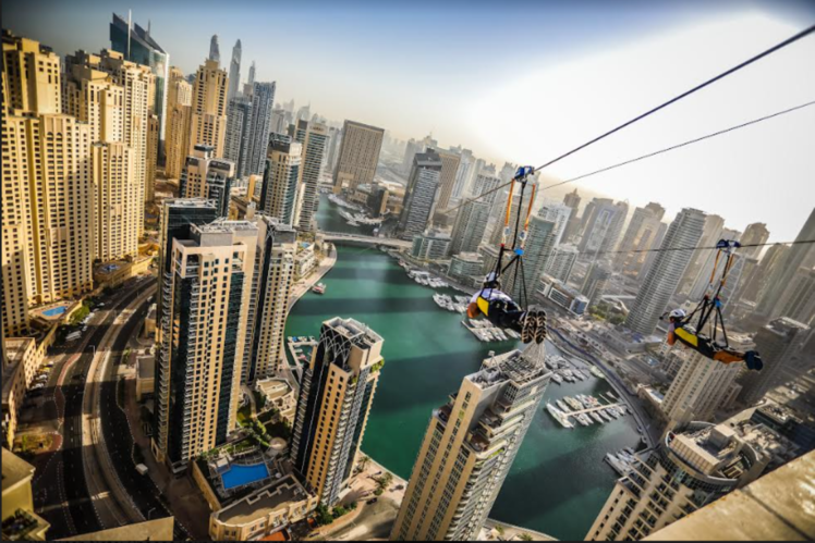 Witness the world&rsquo;s longest urban zipline