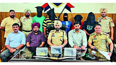 Ludhiana: Planning a robbery, four held, arms, ammo seized