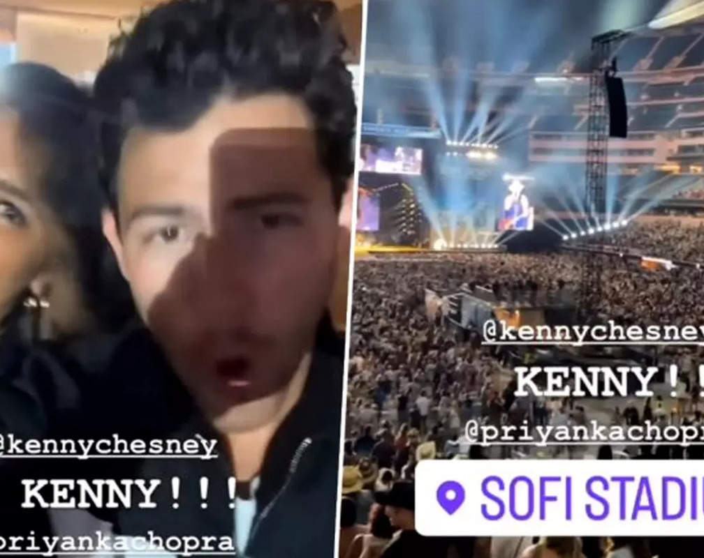 
Twinning in black, Priyanka Chopra and Nick Jonas enjoy Kenny Chesney’s concert. Watch it!
