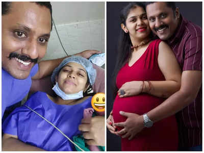 Actress Anjali Nair and husband Ajith Raju blessed with a baby girl