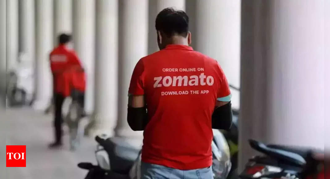Zomato plunges 14% to record low as IPO lock-up period ends – Times of India