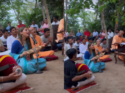 Former Anupamaa actress Anagha Bhosale spends quality time at a temple as she sings bhajan for Lord Krishna; watch