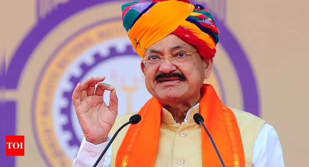 Murmu’s election to highest office is testimony to vibrancy of Indian democracy: Venkaiah Naidu | India News – Times of India