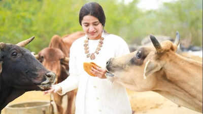 Sadhvi Krishnapriya is running campaign for animal rights, cow protection