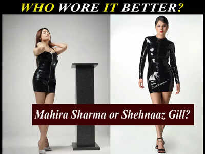 Latex love - Who wore it better, Shehnaaz Gill or Mahira Sharma?