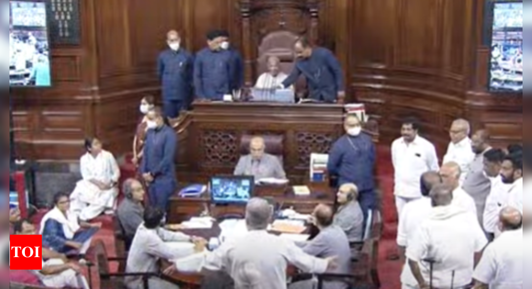 Rajya Sabha Rajya Sabha Monsoon Session 19 Opposition Mps Suspended From Rajya Sabha India 