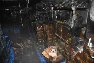 Rs 90 lakh loss in fire at ice cream co godown