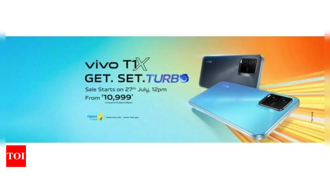 Vivo T1x goes on sale today: All details – Times of India