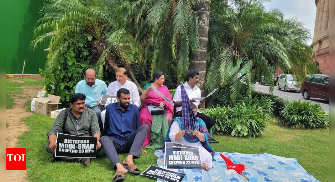 20 suspended MPs hold relay protest for 50 hours: Key pnts