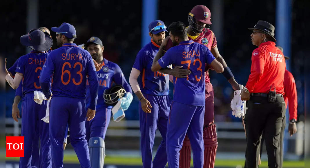 India vs West Indies 3rd ODI Live Score Updates: India target clean sweep; West Indies aim to snap losing streak  – The Times of India