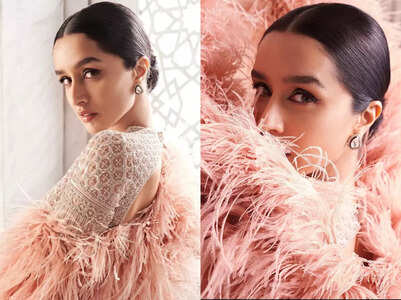 Shraddha Kapoor stuns in a peach ensemble