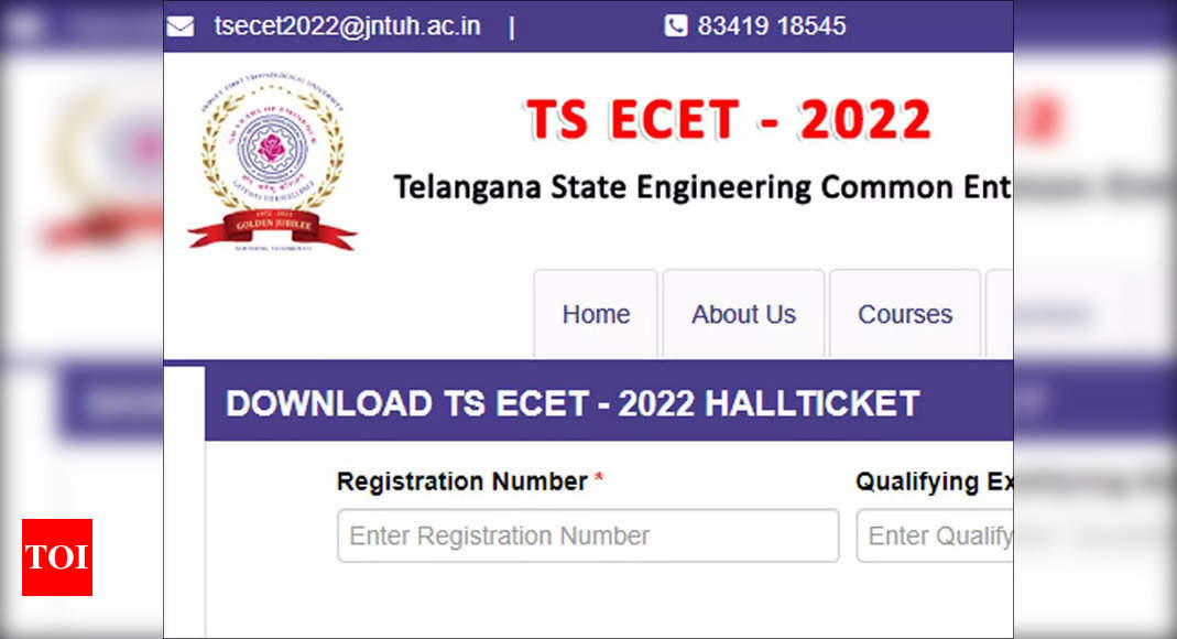 TS ECET Hall Ticket 2022 released at ecet.tsche.ac.in, here’s the direct link – Times of India
