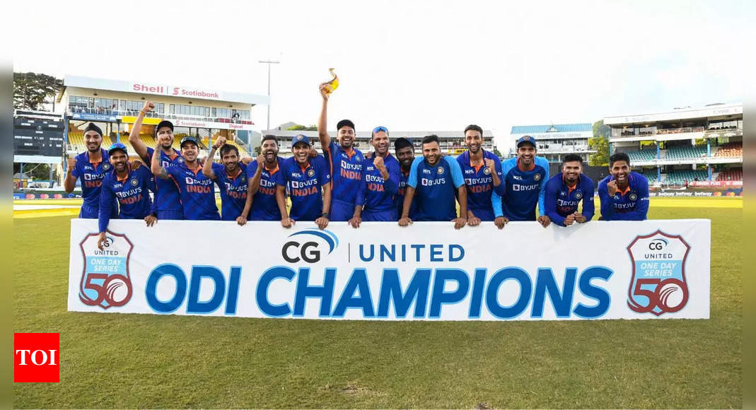 India maintain third spot in ODI team rankings after series sweep in West Indies | Cricket News – Times of India