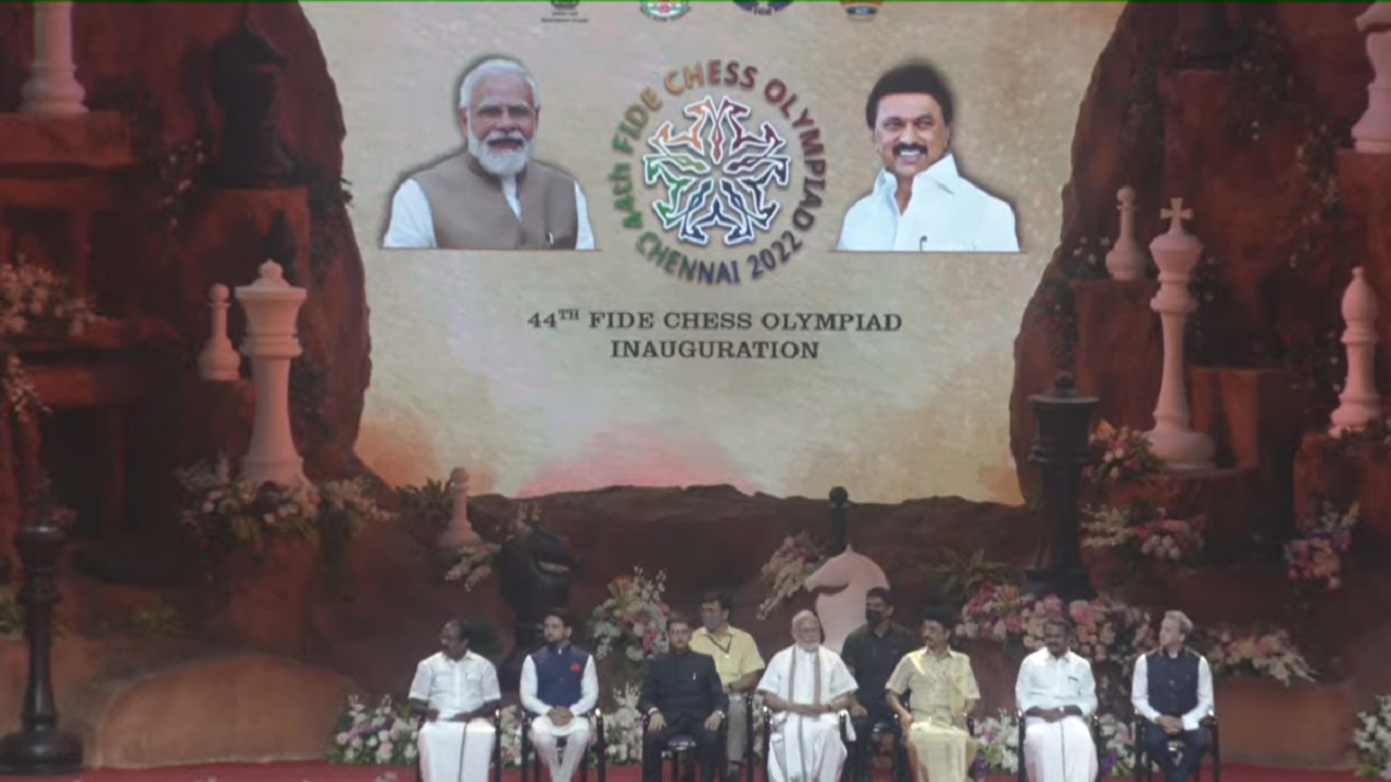 IN PICS  PM Modi declares open 44th Chess Olympiad in Chennai