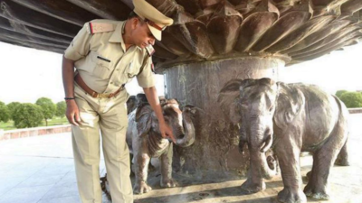 Brass jumbo statue stolen from Lucknow's Ambedkar Park