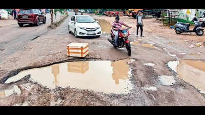 Hyderabad: Deluge leaves trail of death-trap potholes