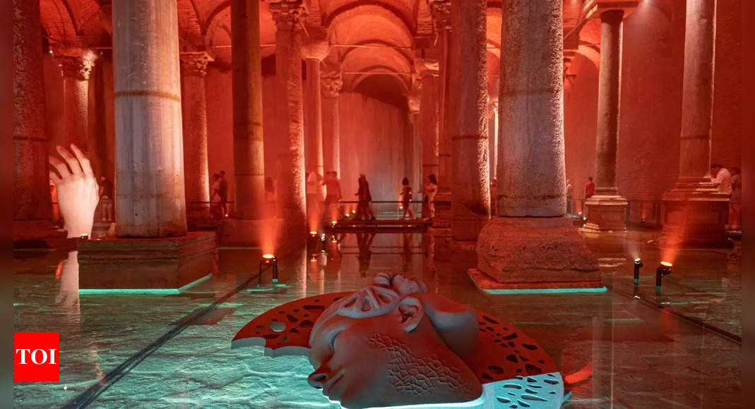 Mystical water underworld of past empires reopens in Istanbul – Times of India