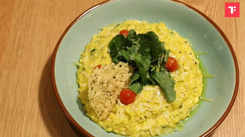 Watch: How to make Saffron & Smoked Cheese Risotto